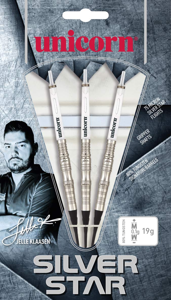 Unicorn 4801 Darts Jelle Klaasen Silver Star -70 Percent Tungsten